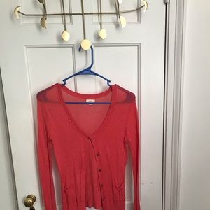 Aerie Salmon-color Cardigan